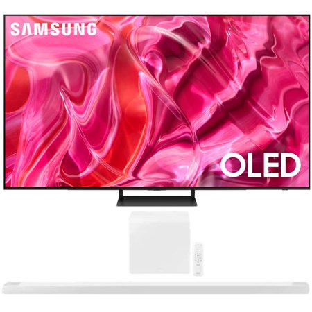Samsung 65" 4K OLED Smart TVs with Soundbar & SolarCell Remote, QN65S90CA