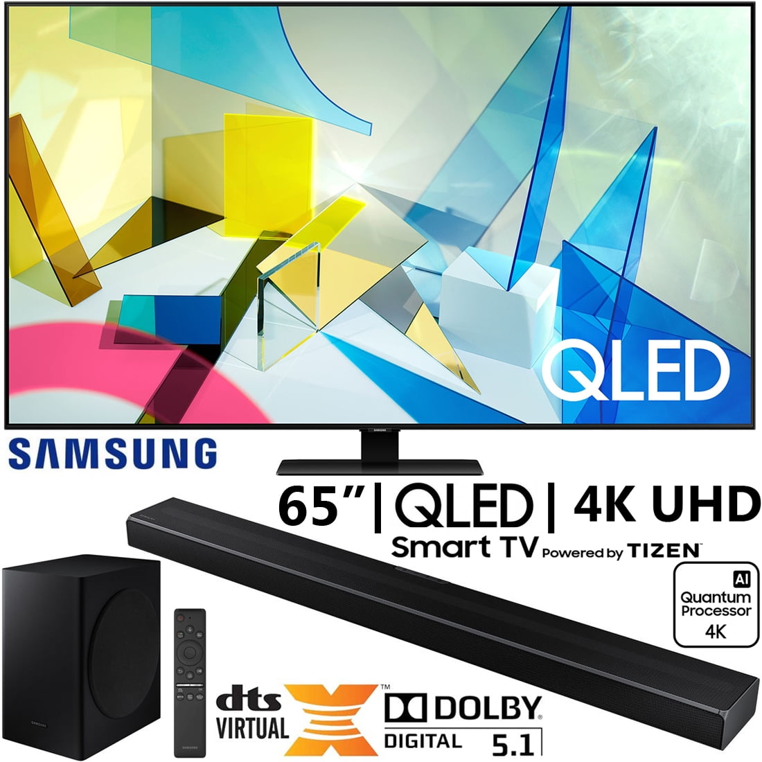 65 Class Q80T QLED 4K UHD HDR Smart TV (2020) TVs - QN65Q80TAFXZA