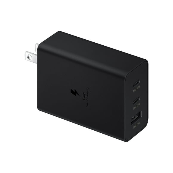 Samsung 65W Trio Adapter, Black (Cable not included)