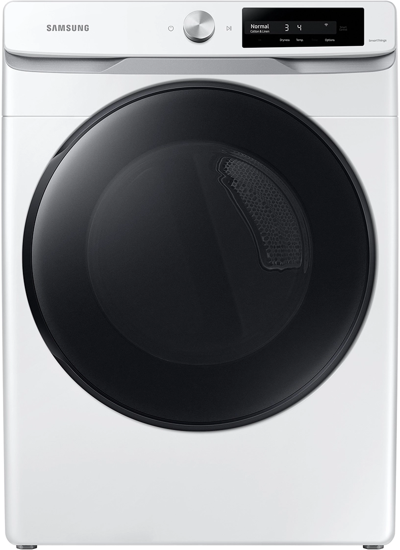 Samsung 7.5 cu. ft. Smart Dial Gas Dryer with Super Speed Dry in White ...