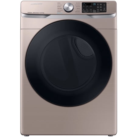 Samsung - 7.5 Cu. Ft. Stackable Smart Gas Dryer with Steam Sanitize+ - Champagne