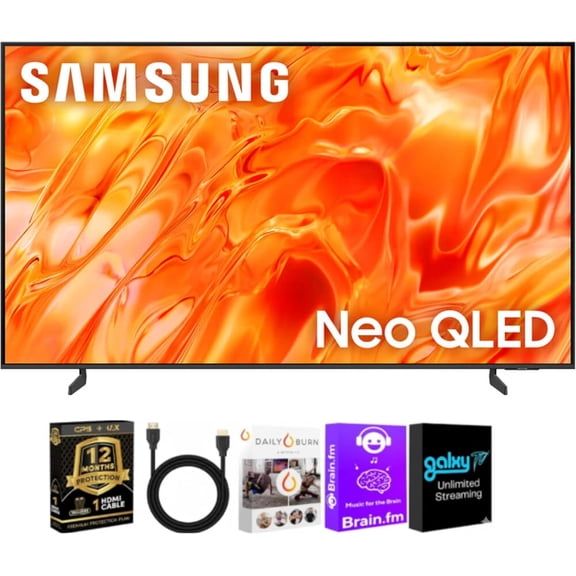 Samsung 75 Inch Class QN70H Series 4K UHD Neo QLED Mini LED Smart TV with HDMI Cable, 12 Month CPS Warranty & Streaming Bundle, HDR Gaming TV, WiFi Entertainment Hub