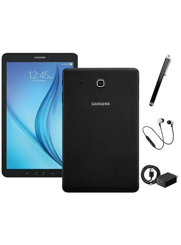 Samsung 8-inch Galaxy Tab E, Wi-Fi Only, 16GB, Bundle: Bluetooth Headset, Stylus Pen - Black