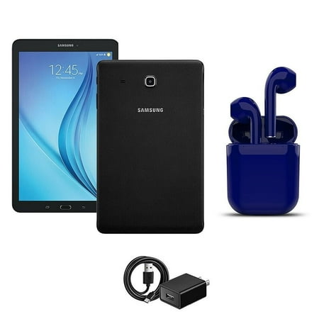 Restored Samsung 8-inch Galaxy Tab, Wi-Fi Only, 16 GB, Bundle: USA Essentials Bluetooth/Wireless Airbuds, Charger (Refurbished)