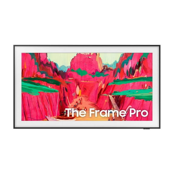 Samsung QN85LS03FWF - 85" Diagonal Class (84.5" viewable) - The Frame Pro LS03FW Series LED-backlit LCD TV - Neo QLED - Smart TV - Tizen OS - 4K UHD (2160p) 3840 x 2160 - HDR - Quantum Dot - black