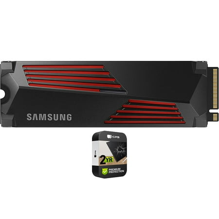 Samsung 990 PRO Heatsink 1TB PCIe 4.0 NVMe Internal Solid State Drive Bundle for PC/PS5