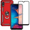 thumbnail image 1 of Samsung A10E Phone Case, Galaxy A10E Phone Case with Screen Protector, Military Grade Protective Cases with Ring for Samsung Galaxy A10E (Red), 1 of 7