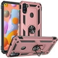 thumbnail image 1 of Samsung A11 Case,Galaxy A11 Case, Military Grade Heavy Duty  Protection Phone Case Cover with HD Screen Protector Magnetic Ring Kickstand for Samsung Galaxy A11 (Rose Golden), 1 of 10