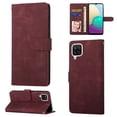 thumbnail image 1 of Samsung A12 Wallet Case, Shockproof PU Leather Kickstand Wallet Card RFID Blocking Magnetic Folio Holder with Strap, Book Style Anti-Scratch Phone Case For Samsung Galaxy A12, Winered, 1 of 10