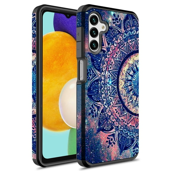 Samsung A13 5G Case, Rosebono Slim Hybrid Shockproof Hard Cover Graphic Fashion Colorful Skin Cover Armor Case for Samsung A13 5G (Mandala)