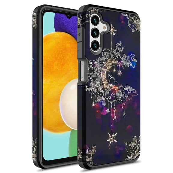 Samsung A13 5G Case, Rosebono Slim Hybrid Shockproof Hard Cover Graphic Fashion Colorful Skin Cover Armor Case for Samsung A13 5G (Wiccan)