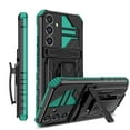 thumbnail image 1 of For Samsung A24 4G Case with Belt Clip Holster, Heavy Duty Military Grade Drop Protective, 360° Rotating Kickstand Shockproof TPU Shell Durable Rugged Cover For Samsung Galaxy A24 4G, Darkgreen, 1 of 15