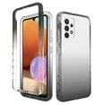 thumbnail image 1 of Samsung A32 4G Case , Full Body Clear Bumper Protection Case [with Screen Protector] Hybrid Back Silicone Rubber TPU Bumper Gradient Phone Case for Samsung Galaxy A32 4G - Black, 1 of 7