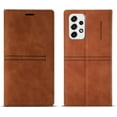 thumbnail image 1 of for Samsung A33 5G Wallet Case, Magnetic PU Leather Flip Folio Wallet Case with Card Holders Kickstand [Shockproof TPU Inner Shell] Slim Protective Phone Cover for Samsung Galaxy A33 5G (Brown), 1 of 7