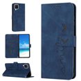 thumbnail image 1 of For Samsung A42 Case 5G, Allytech Wallet Case Magnetic Folio Embossed Full Protection PU Leather Kickstand Credit Card Holder Slots Wrist Strap Flip Cover for Samsung Galaxy A42 5G, Blue, 1 of 11