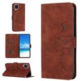 thumbnail image 1 of For Samsung A42 Case 5G, Allytech Wallet Case Magnetic Folio Embossed Full Protection PU Leather Kickstand Credit Card Holder Slots Wrist Strap Flip Cover for Samsung Galaxy A42 5G, Brown, 1 of 11