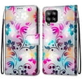 thumbnail image 1 of For Samsung A42 Case 5G , Mantto PU Leather Phone Case With Hand Rope Strap Cute Painted Flip Card Wallet Slots Case,Kickstand Phone Skin For Samsung Galaxy A42 5G, Gradient Flower, 1 of 8