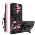 thumbnail image 1 of For Samsung A52 5G Case with Belt Clip Holster, Heavy Duty Military Grade Drop Protective, 360° Rotating Kickstand Shockproof TPU Shell Durable Rugged Cover For Samsung Galaxy A52 5G, Pink, 1 of 15