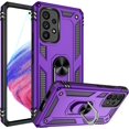 thumbnail image 1 of for Samsung A53 5G Case, Galaxy A53 5G Case with HD Screen Protector, [Military-Grade] Magnetic Ring Holder Kickstand Shockproof Protective Phone Case for Samsung Galaxy A53 5G, Purple, 1 of 7