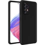 for Samsung A53 5G Case, Galaxy A53 5G Case Liquid Silicone Case Dual Layer Hybrid Hard PC Soft Silicone Gel Rubber Bumper Slim Shockproof Protective Phone Case for Samsung Galaxy A53 5G, Black