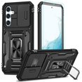 thumbnail image 1 of for Samsung A54 5G Case, Galaxy A54 5G Case with HD Screen Protector, Military-Grade Protective Shockproof Cover Case with Ring Holder and Stand for Samsung Galaxy A54 5G Black, 1 of 7