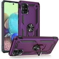thumbnail image 1 of Samsung A71 5G Case,Galaxy A71 5G Case,  Grade Heavy Duty Protection Phone Case Cover with HD Screen Protector  Ring Kickstand for Samsung Galaxy A71 5G (Purple), 1 of 14