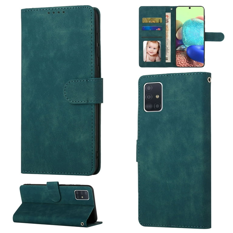 Samsung A71 Wallet Case 5G, Shockproof PU Leather Kickstand Wallet