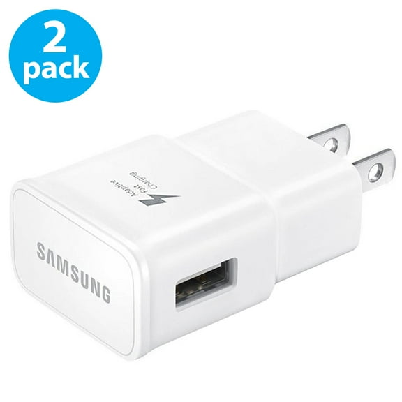 Samsung Adaptive Fast Charging Block (2-Pack) USB Wall Charger Plug Travel Adapter Android Phone Charger for Galaxy S23/S22/S22 Ultra/S21/S20/S10/S9/S8/S7/S6 Edge/Note 10 9 8 Cell Phone Quick Charger