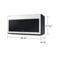 thumbnail image 1 of Samsung BESPOKE ME21DB630012AA - Microwave oven - over-range - 2.1 cu. ft - 1000 W - white glass with built-in exhaust system, 1 of 9