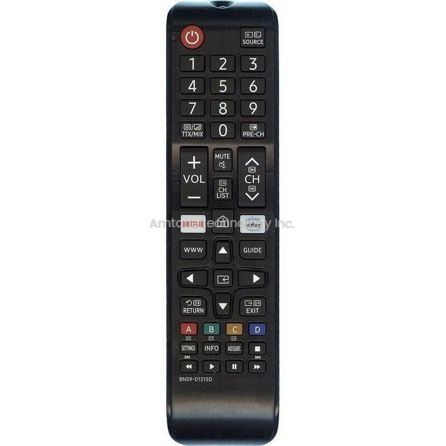 Samsung BN59-01315D Replacement Remote Control Fit for Samsung 4K Ultra ...