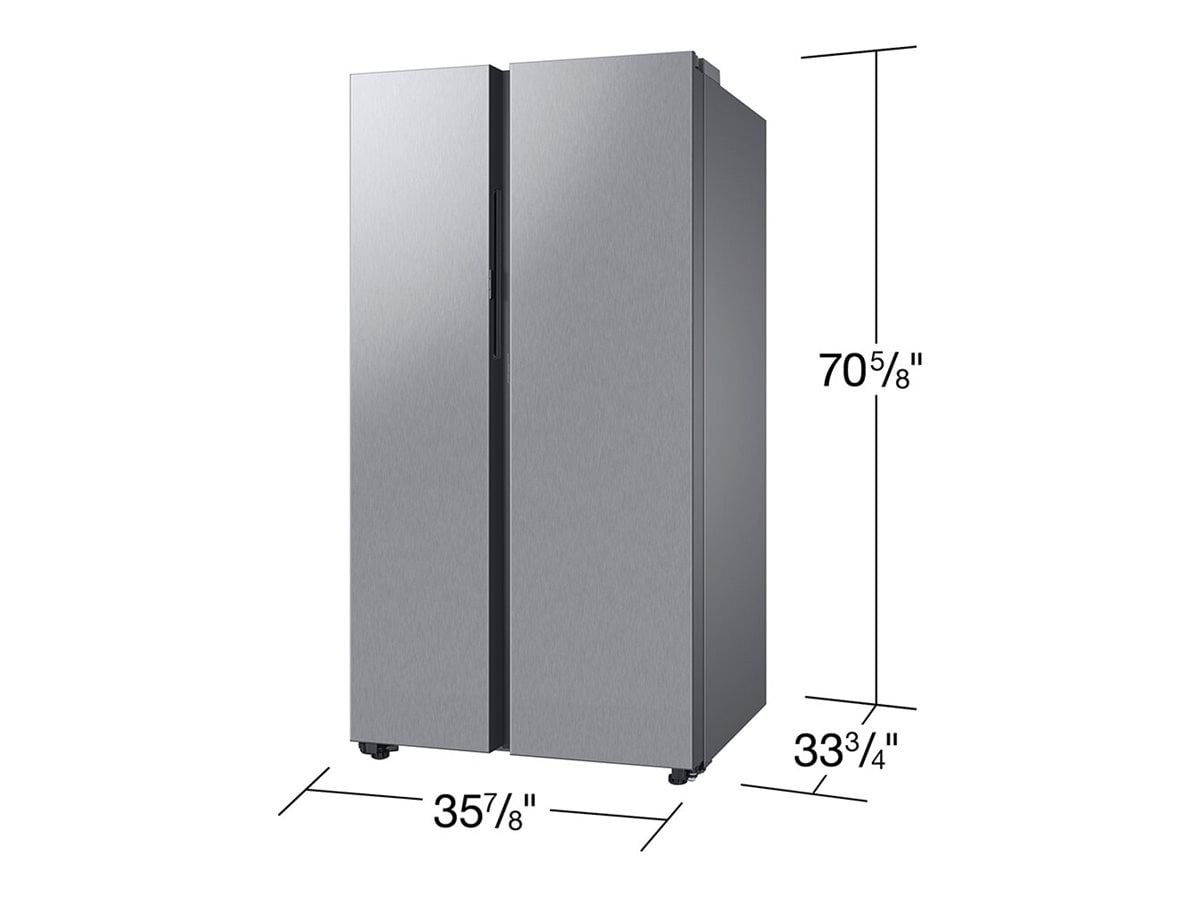 Stainless Steel 28 cu. ft. Smart Side-by-Side Refrigerator with Ice Maker