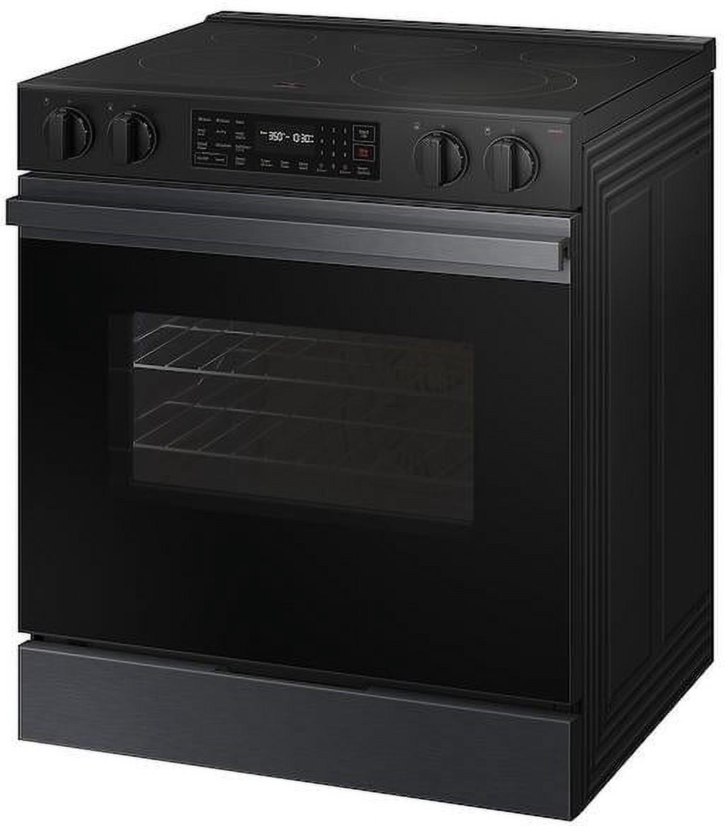 Samsung Bespoke Smart Slide-In Electric Range 6.3 cu. ft. with Precision Knobs NSE6DG8100MT
