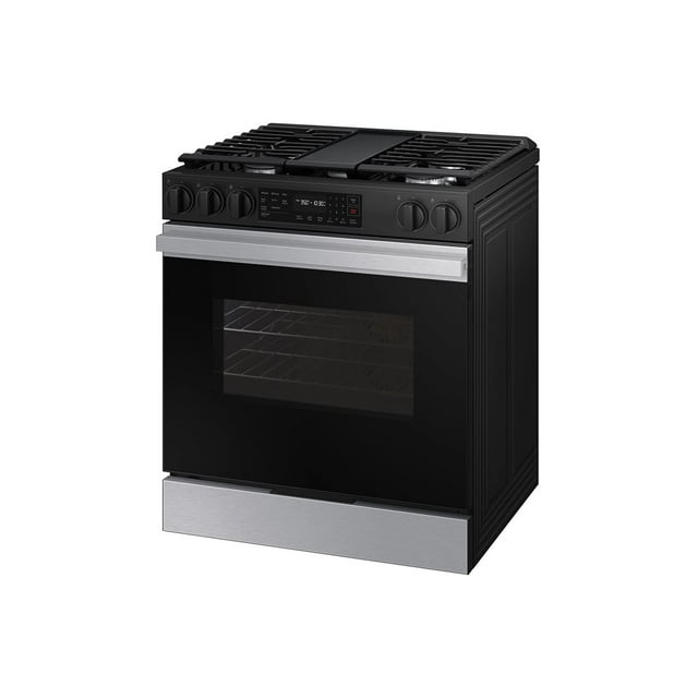 Samsung Bespoke Smart Slide-In Gas Range 6.0 cu. ft. with Air Fry & Precision Knobs NSG6DG8300SR