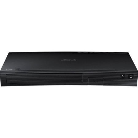 Samsung Blu-ray DVD Disc Player With Built-in Wi-Fi 1080p & Full HD Upconversion, Plays Blu-ray Discs, DVDs & CDs, Plus CubeCable 6Ft High Speed HDMI Cable, Black Finish (Discontinued)