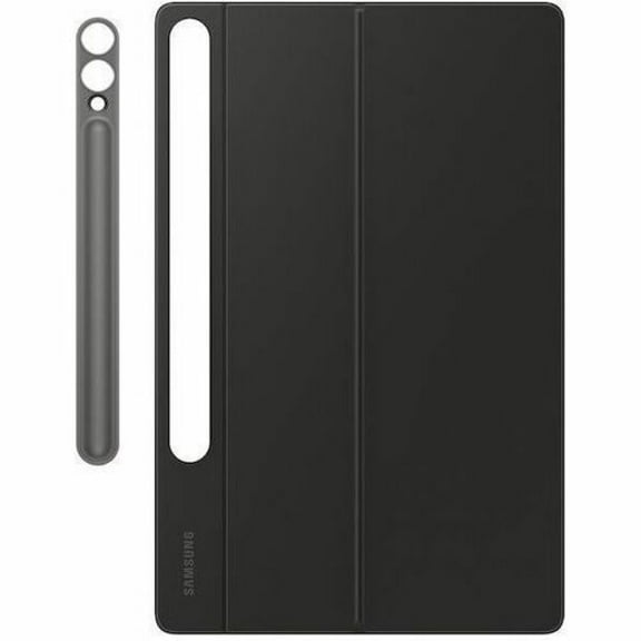 Samsung Book Cover Keyboard/Cover Case (Book Fold) Samsung Galaxy Tab S10+, Galaxy Tab S9+, Galaxy Tab S9 FE+ Tablet - Black - 7.6" Height x 11.3" Width x 0.6" Depth