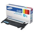 thumbnail image 1 of Samsung CLT-C407S (SU001A) Toner, 1000 Page-Yield, Cyan, 1 of 3