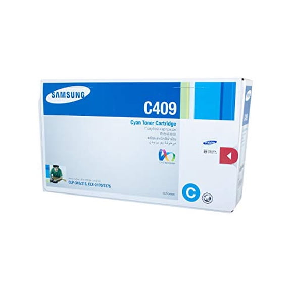 SAMSUNG CLT-C409S CLP-310 CLP-315 CLX-3170 CLX-3175 Toner Cartridge (Cyan) in Retail Packaging