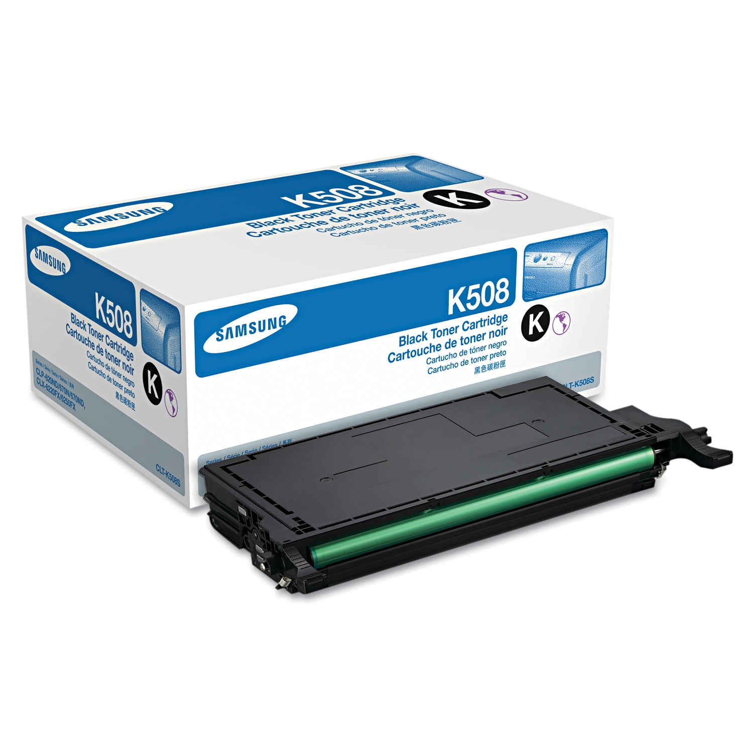 Samsung CLT-K508S (SU200A) Toner, 2500 Page-Yield, Black