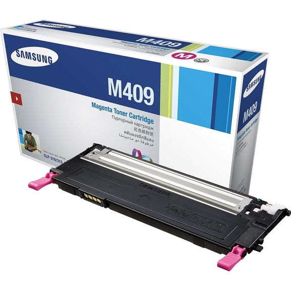 SAMSUNG CLT-M409S OEM Toner - CLP-310 CLP-315 CLX-3170 CLX-3175 Series Magenta Toner (1000 Yield) OEM