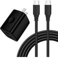 thumbnail image 1 of Samsung Charger Block 2 Port 25W Super Fast Charging Android Cable for Samsung Galaxy S25 Edge A15 A55 A35 A25 S24 Ultra A14 A54 A13 5G S23 iPhone 16 15, 60W 6FT USB C Cord Phone Wall Charger Adapter, 1 of 15