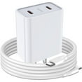 thumbnail image 1 of Samsung Charger Fast Charging Cord Android Charger for Samsung Galaxy A16 A15 5G A35 A55 S24 Ultra A25 S23 FE S22 Google Pixel 8 Pro, 25W 2 Port USB C Phone Wall Plug Block, 6FT 60W Type C to C Cable, 1 of 7