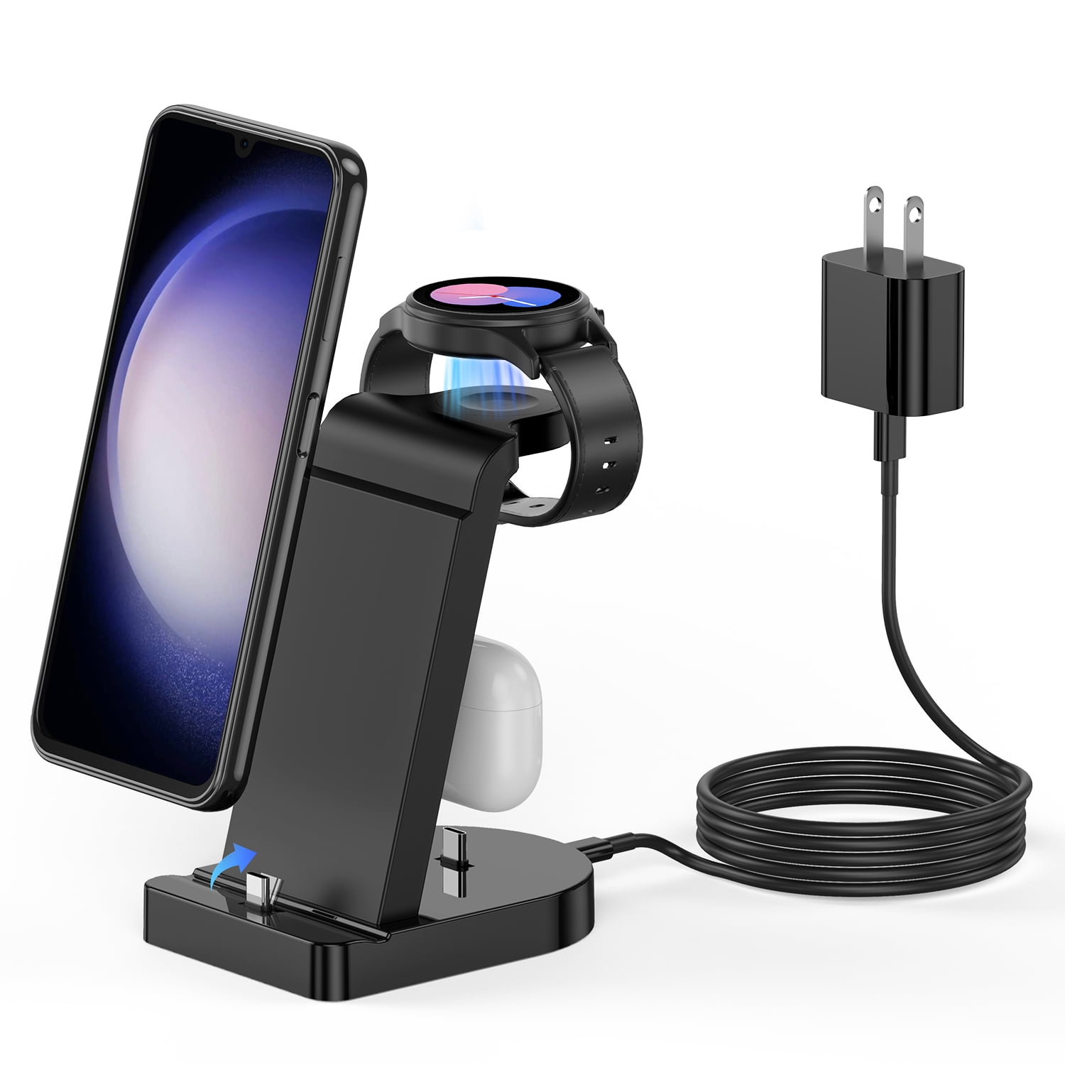 EEEkit Wireless Charger Charging Dock Fit for Samsung Galaxy Watch 42mm  46mm, Replacement Charging Cradle Stand Fit for Samsung Galaxy Smart Watch  SM-R800 SM-R805 SM-R810 SM-R815 - Walmart.com