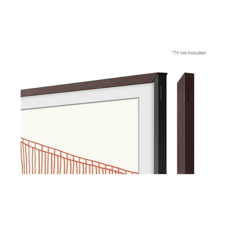 Samsung - 65” The Frame Customizable Bezel - Modern Brown