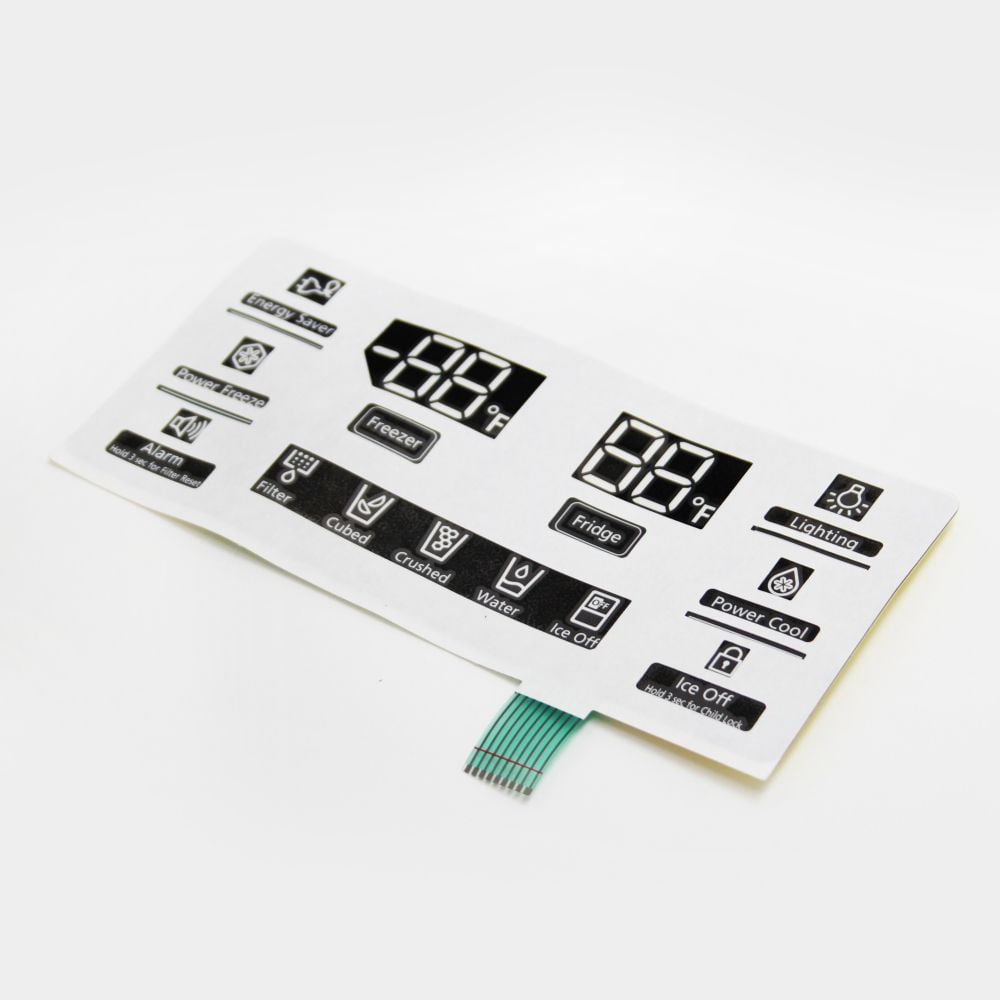 Samsung DA64-03364A Refrigerator Dispenser Control Overlay Genuine Original Equipment Manufacturer (OEM) Part