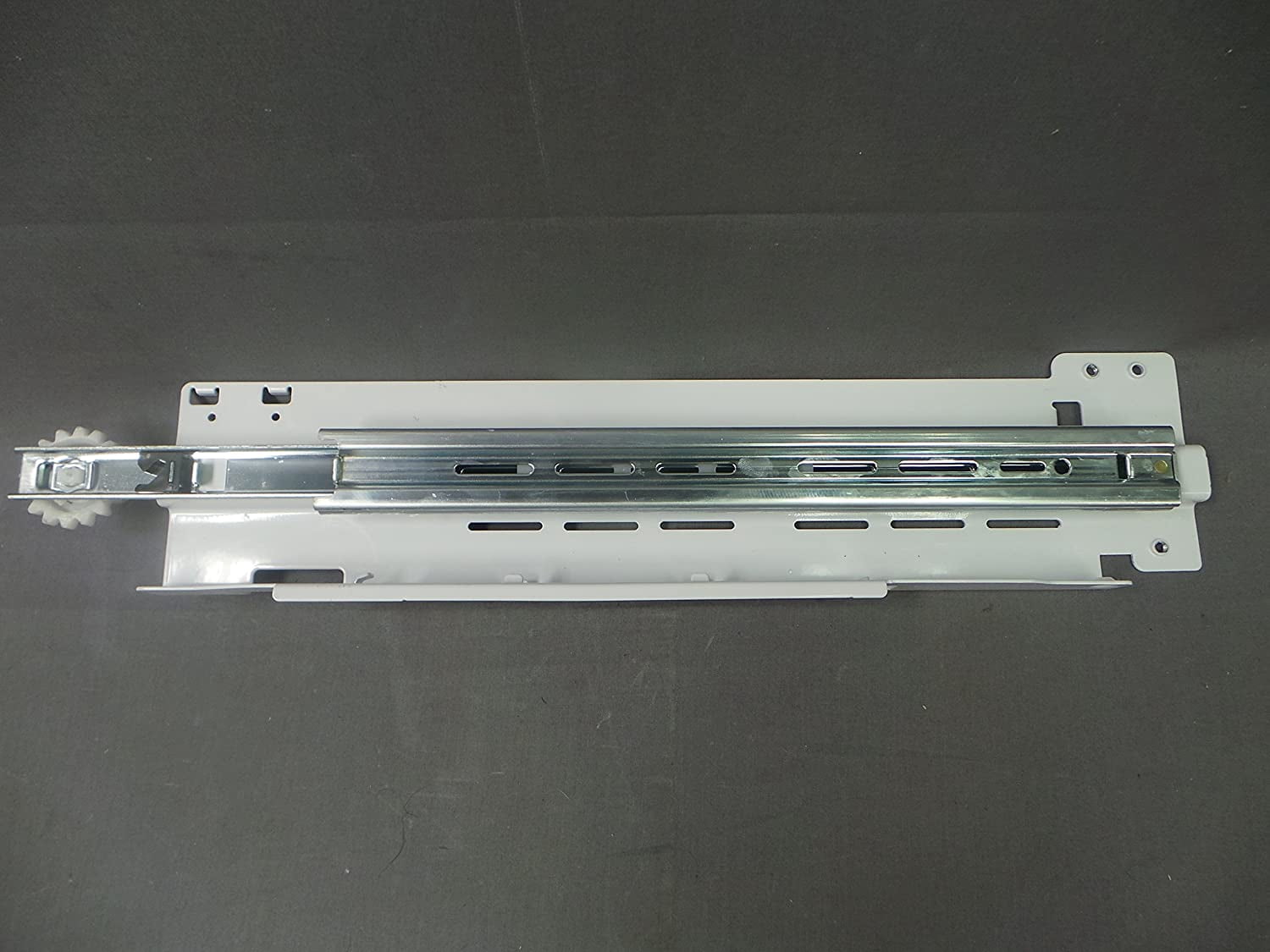 Samsung DA97-11292A Refrigerator Crisper Drawer Slide Rail Genuine Original Equipment Manufacturer (OEM) Part White