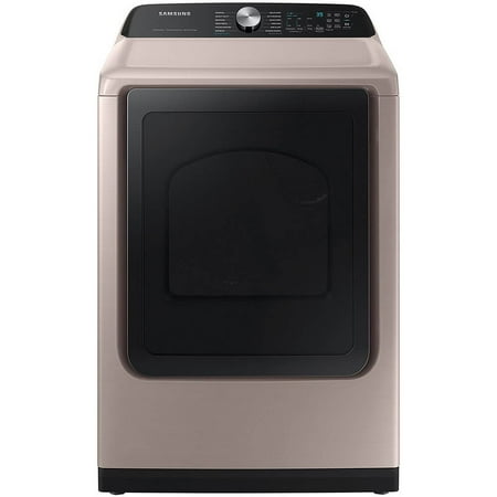 Samsung - 7.4 Cu. Ft. Smart Electric Dryer with Steam Sanitize+ - Champagne