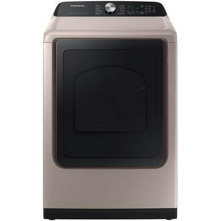 Samsung - 7.4 Cu. Ft. Smart Gas Dryer with Steam Sanitize+ - Champagne