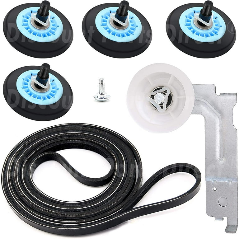 Samsung Dryer Repair Kit DC97 16782A Drum Support Roller 6602 00165 Belt DC93 00634A Idler Pulley Replace AP5325135 AP4373659 AP6038887 PS4221885