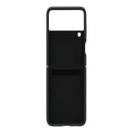 Samsung Galaxy Z Flip 3 Phone Case, Leather Protective Cover, Heavy Duty, Shockproof Smartphone Protector, US Version, Black,EF-VF711LBEGUS