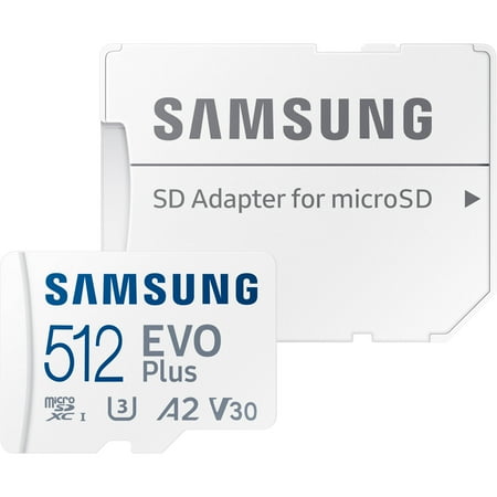 Samsung - EVO Plus 512GB microSDXC UHS-I Memory Card with Adapter